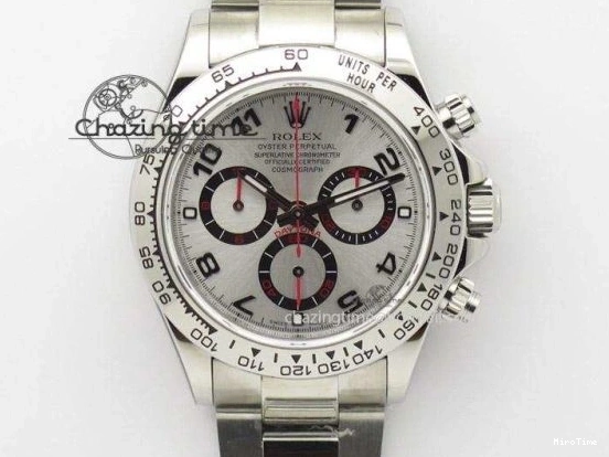 MiroTime 0110 Daytona Cosmograph White Carbon MPF Best Blaken Skeleton Dial on White Nylon Strap A FreshLook 314